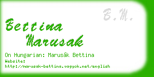 bettina marusak business card